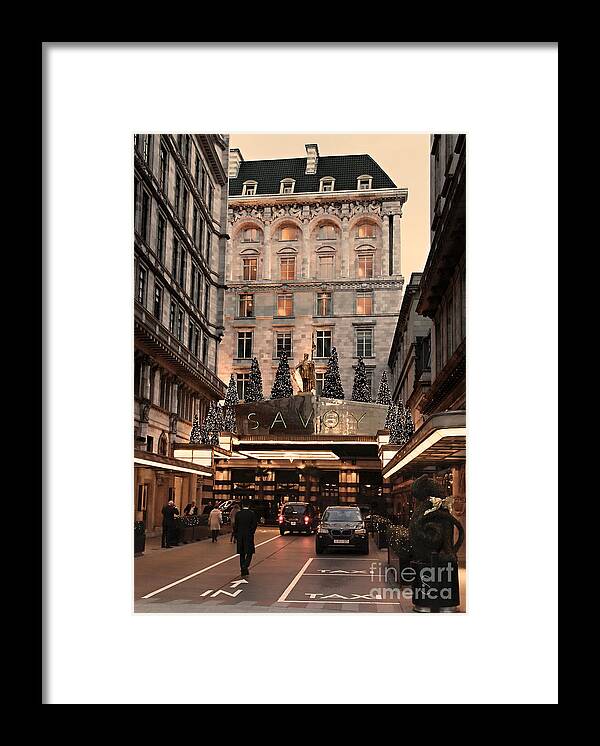 Savoy Framed Print featuring the photograph London Scene 3 by Jasna Buncic