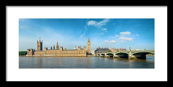 London Framed Print featuring the photograph London skyline by Songquan Deng