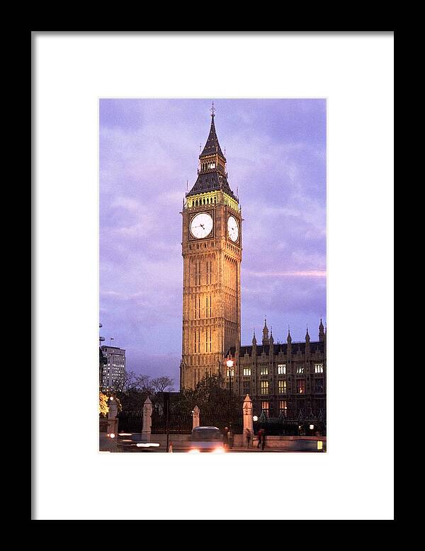 Big Ben Framed Print featuring the photograph London Time by Lucia Vicari