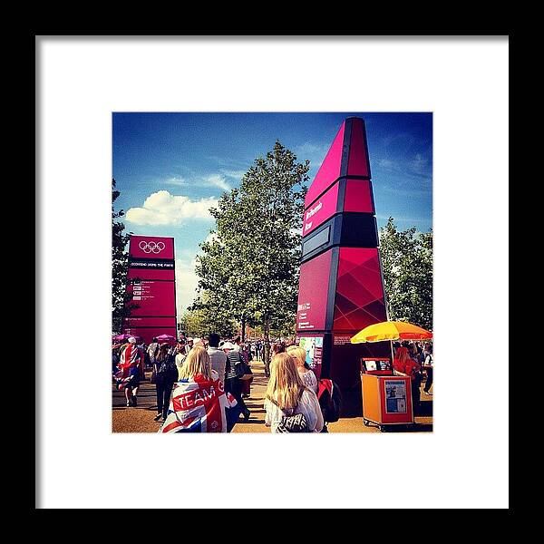 Olympicpark Framed Print featuring the photograph London2012 #london2012 #olympicpark by Alex Nisbett