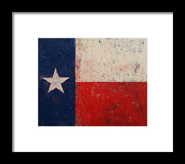 Art Framed Print featuring the painting Lone Star by Michael Creese