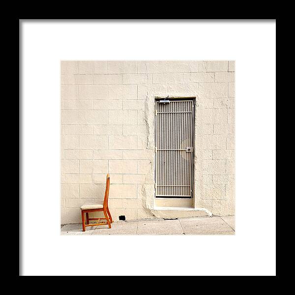  Framed Print featuring the photograph Lonely Chair by Julie Gebhardt