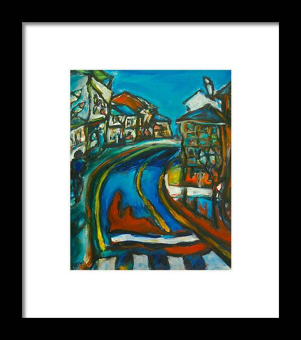 Camino De Santiago Framed Print featuring the painting Lonely Road by Yen