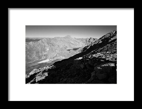 Mt. Evans Landscape Photograph Framed Print featuring the photograph Long Shadows by Jim Garrison