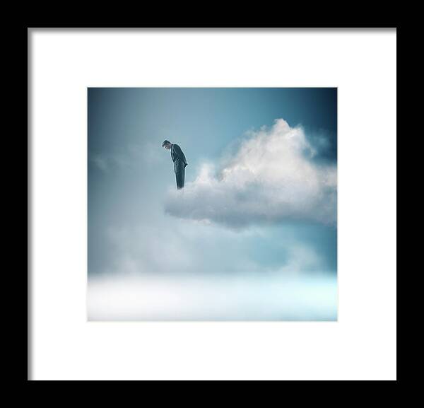 Mature Adult Framed Print featuring the photograph Long Way Down by Colin Anderson
