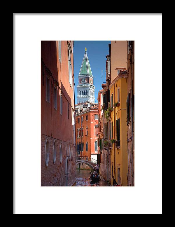 Veneto Framed Print featuring the photograph Looking Along Rio Di San Salvatore To by David C Tomlinson