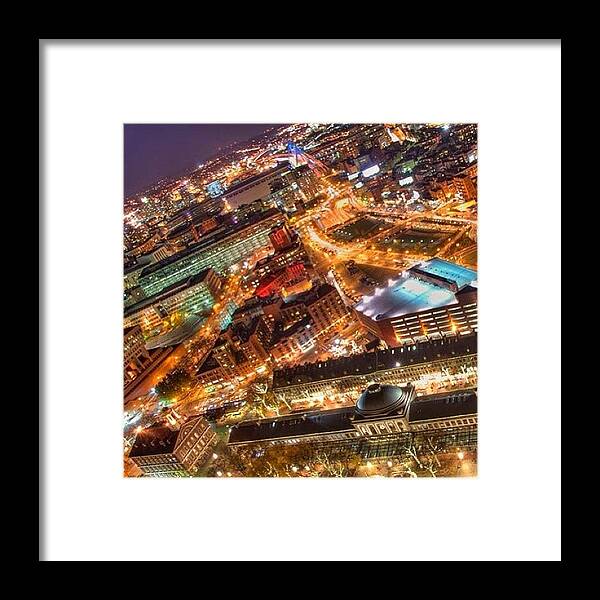 Visitma Framed Print featuring the photograph Looking Down - Boston Ma. #boston by Joann Vitali