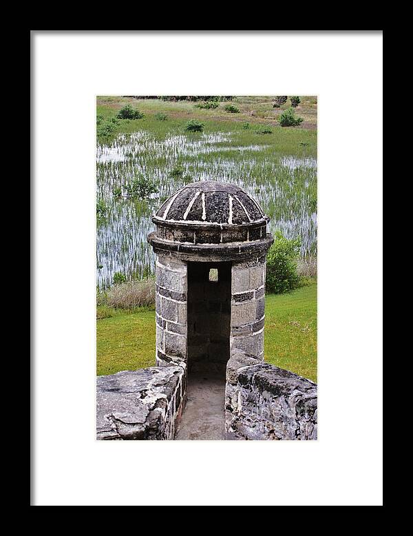 Fort Matanzas Framed Print featuring the photograph Looking Down by Chuck Hicks
