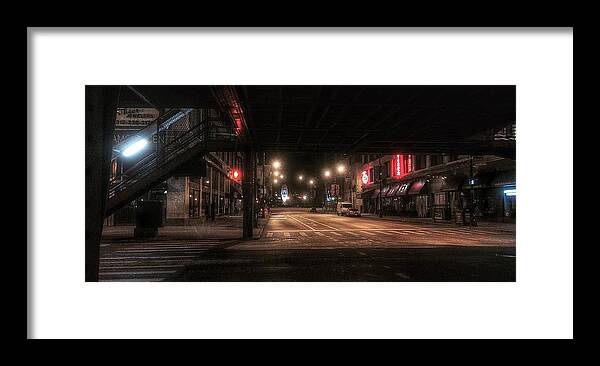 City Framed Print featuring the photograph Looking East from Wabash by Nick Heap