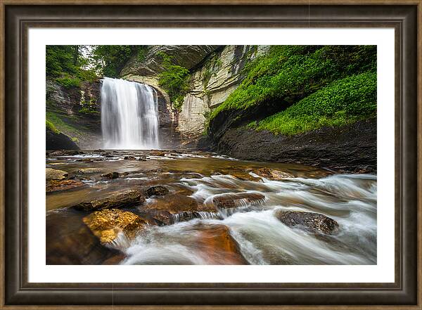 Looking Glass Falls - North Carolina Blue Ridge Waterfalls WNC by Dave Allen