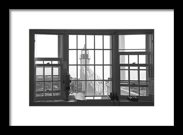 Maine Framed Print featuring the photograph Looking Out by Mike McGlothlen