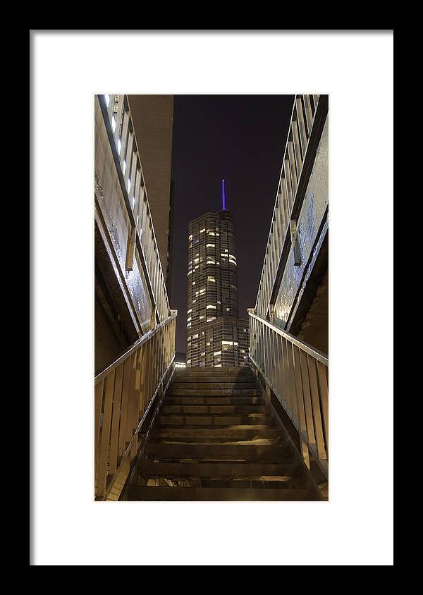 Chicago Framed Print featuring the photograph Looking Up At The Trump by Greg Thiemeyer