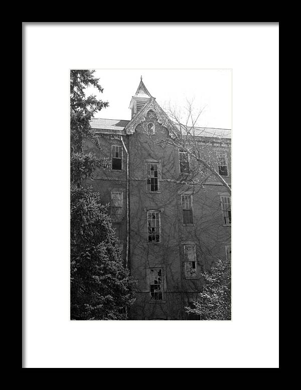 Creepy Framed Print featuring the photograph Looming by Melissa Newcomb
