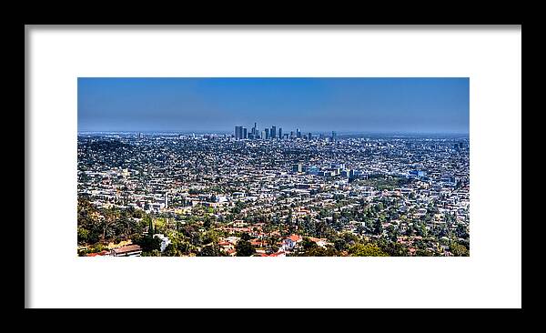 Wide Framed Print featuring the photograph Los Angeles by Jonny D