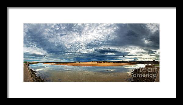 Scotland Framed Print featuring the photograph Lossiemouth pano by Jane Rix