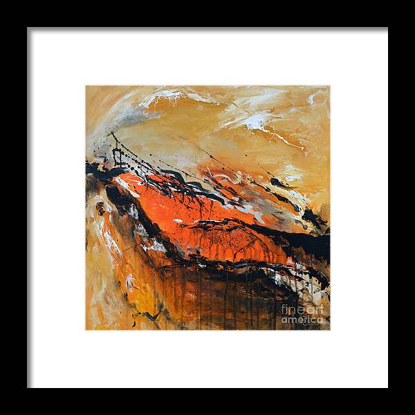 Lost Hope Framed Print featuring the painting Lost Hope - Abstract by Ismeta Gruenwald