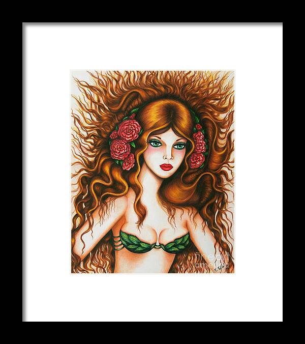 Art Print Framed Print featuring the drawing Lost In Thought by Tara Shalton