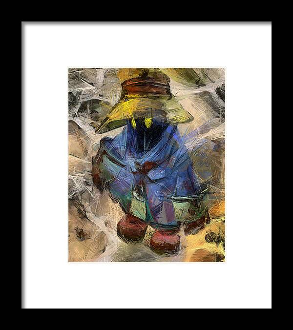 Www.themidnightstreets.net Framed Print featuring the digital art Lost Mage by Joe Misrasi