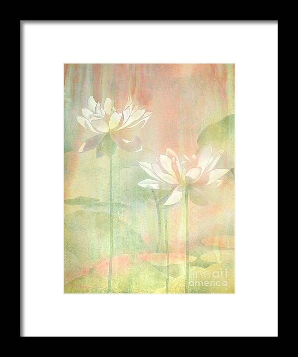 Watercolor Framed Print featuring the painting Lotus by Robert Hooper