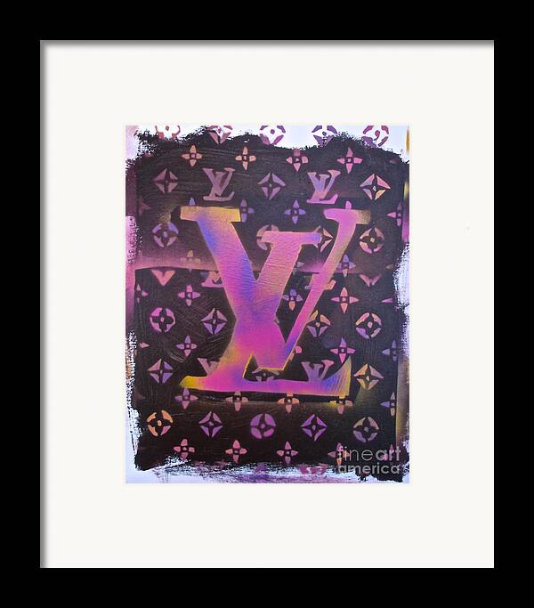Louis Vuitton Print Framed Print by Tony B Conscious