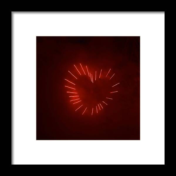 Love Framed Print featuring the photograph Love Explosion by Linda Mishler