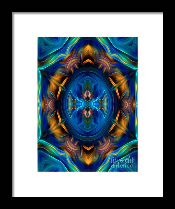 Abstract Framed Print featuring the digital art Love for colors by Giada Rossi
