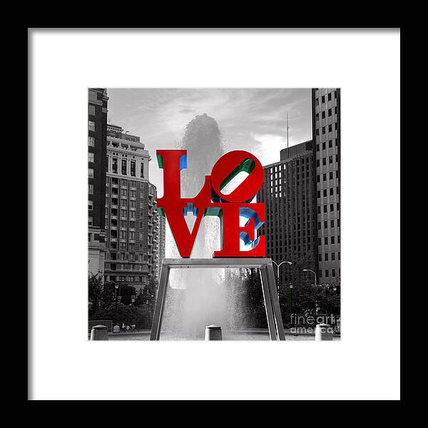 Paul Ward Framed Print featuring the photograph Love is Always Black and White Square by Paul Ward