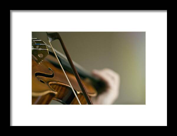 Play Framed Print featuring the photograph Love To Violin by Urte Berteskaite