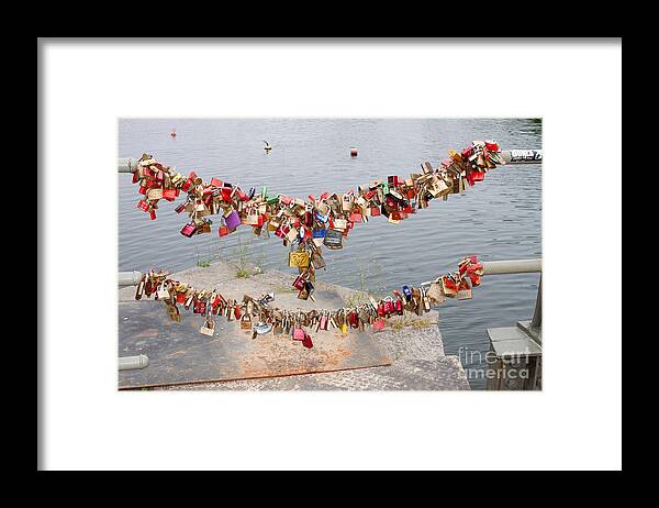 Europe Framed Print featuring the photograph Lover's Locks by Thomas Marchessault