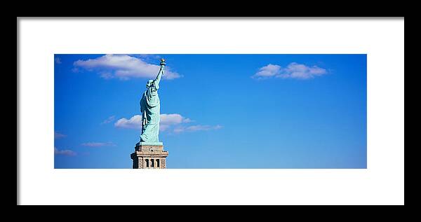 Photography Framed Print featuring the photograph Low Angle View Of A Statue, Statue by Panoramic Images