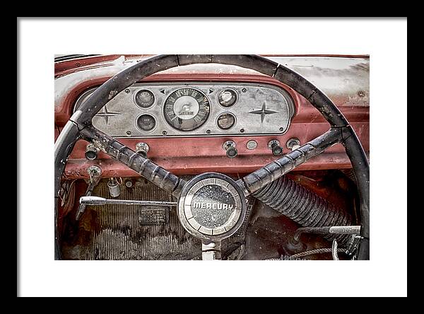 Dash Framed Print featuring the photograph Low Mileage Mercury by Trever Miller
