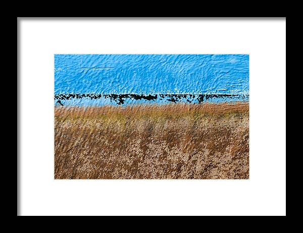 Abstract Framed Print featuring the photograph Low Tide 2 by Laura Tucker