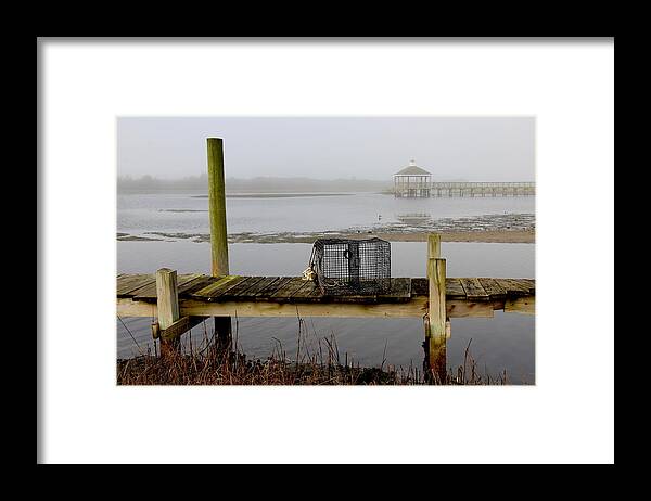 Topsail Framed Print featuring the photograph Low Tide and Fog by Rand Wall