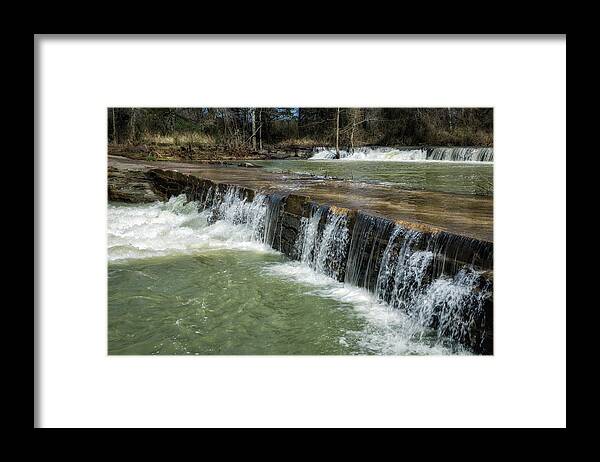 Waterfall Framed Print featuring the photograph Low Water Crossing by James Barber