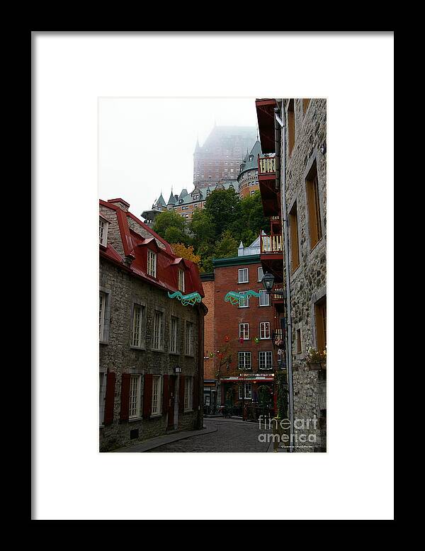 Quebec Framed Print featuring the photograph Lower City Quebec by Tannis Baldwin
