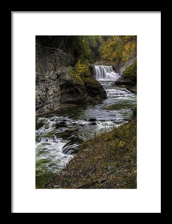 2012 Framed Print featuring the photograph Lower Falls by Sara Hudock