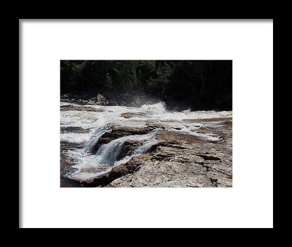 Waterfalls Framed Print featuring the photograph Lower section of Rumford Falls by Catherine Gagne
