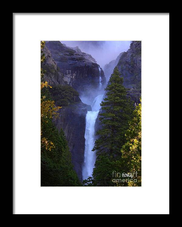 Lower Yosemite Falls Framed Print featuring the photograph Lower Yosemite Falls by Patrick Witz