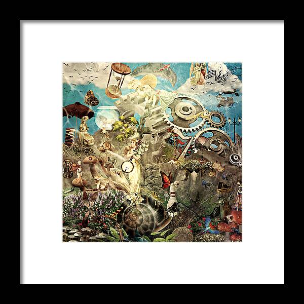 Lucid Dreaming Framed Print featuring the mixed media Lucid Dreaming by Ally White