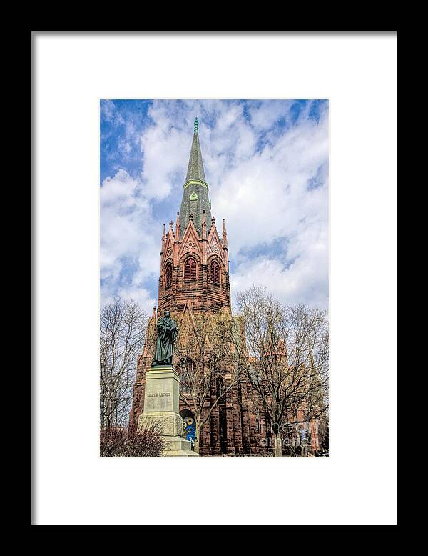 Luther Place Memorial Church Framed Print featuring the photograph Luther Place by Richard Lynch
