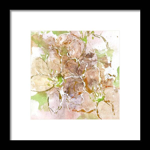 Original And Printed Watercolors Framed Print featuring the painting Luxury Lace I by Chris Paschke