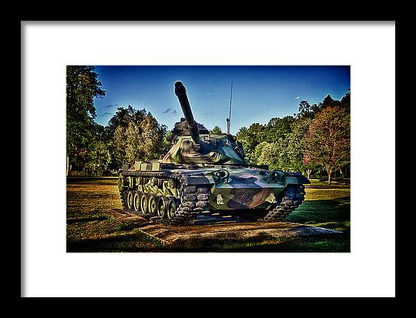 Mbt Framed Print featuring the photograph M60a3 Mbt by D L McDowell-Hiss
