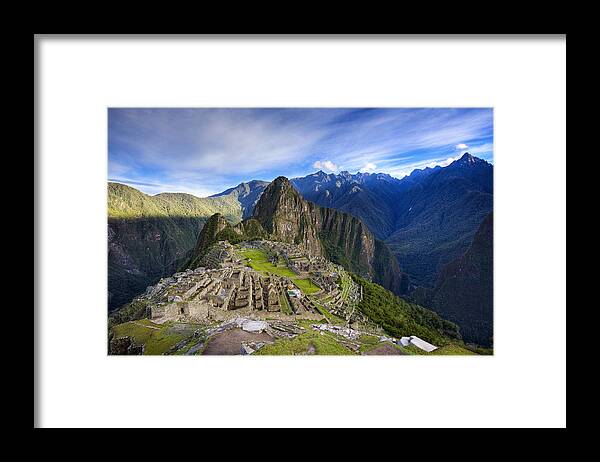 Machu Picchu Framed Print featuring the photograph Machu Picchu by Alexey Stiop