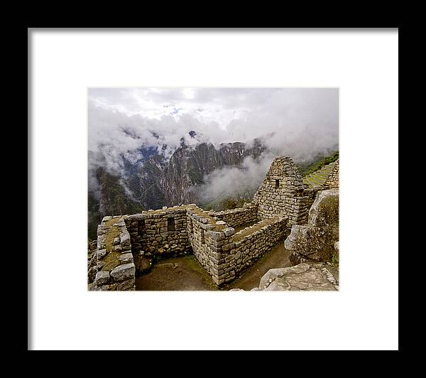 Inca Framed Print featuring the photograph Machu Picchu Wall by Jared Bendis