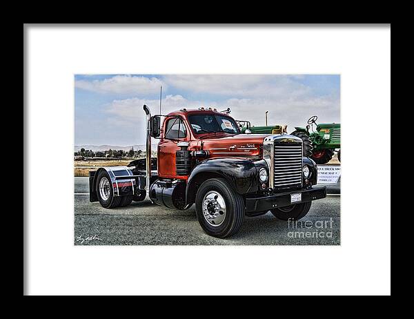 Mack Framed Print featuring the photograph Mack Truck by Tommy Anderson