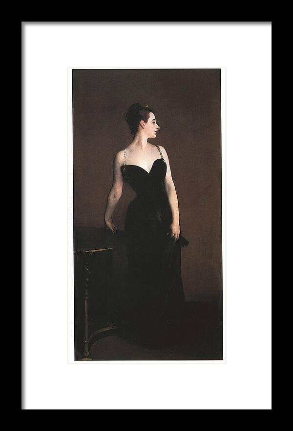 John Singer Sargent Framed Print featuring the painting Madame X by John Singer Sargent