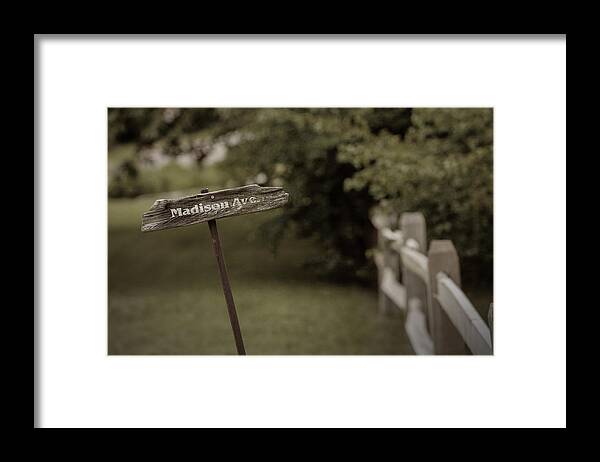 Madison Avenue Framed Print featuring the photograph Madison Avenue by Steve Gravano