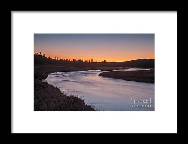Autumn Framed Print featuring the photograph Madison River in Yellowstone National Park by Fred Stearns