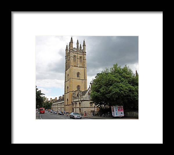 Magdalen Bell Tower Framed Print featuring the photograph Magdalen Tower by Tony Murtagh