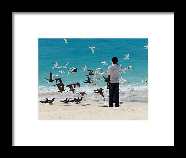 Beach Scene Framed Print featuring the photograph Magical Moment by Carl Sheffer